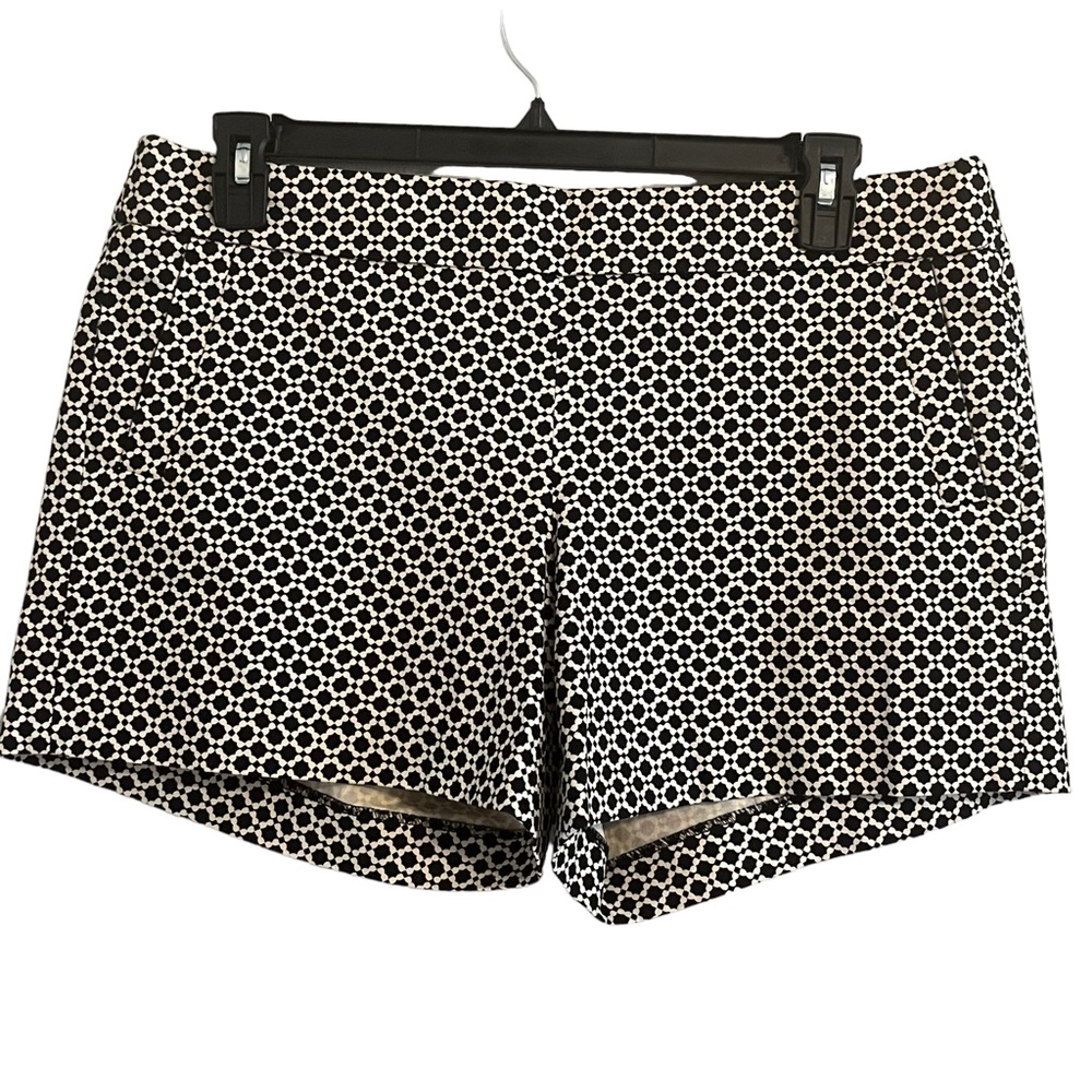 J. Crew Cream and Black Bermuda Shorts Tailored Fit